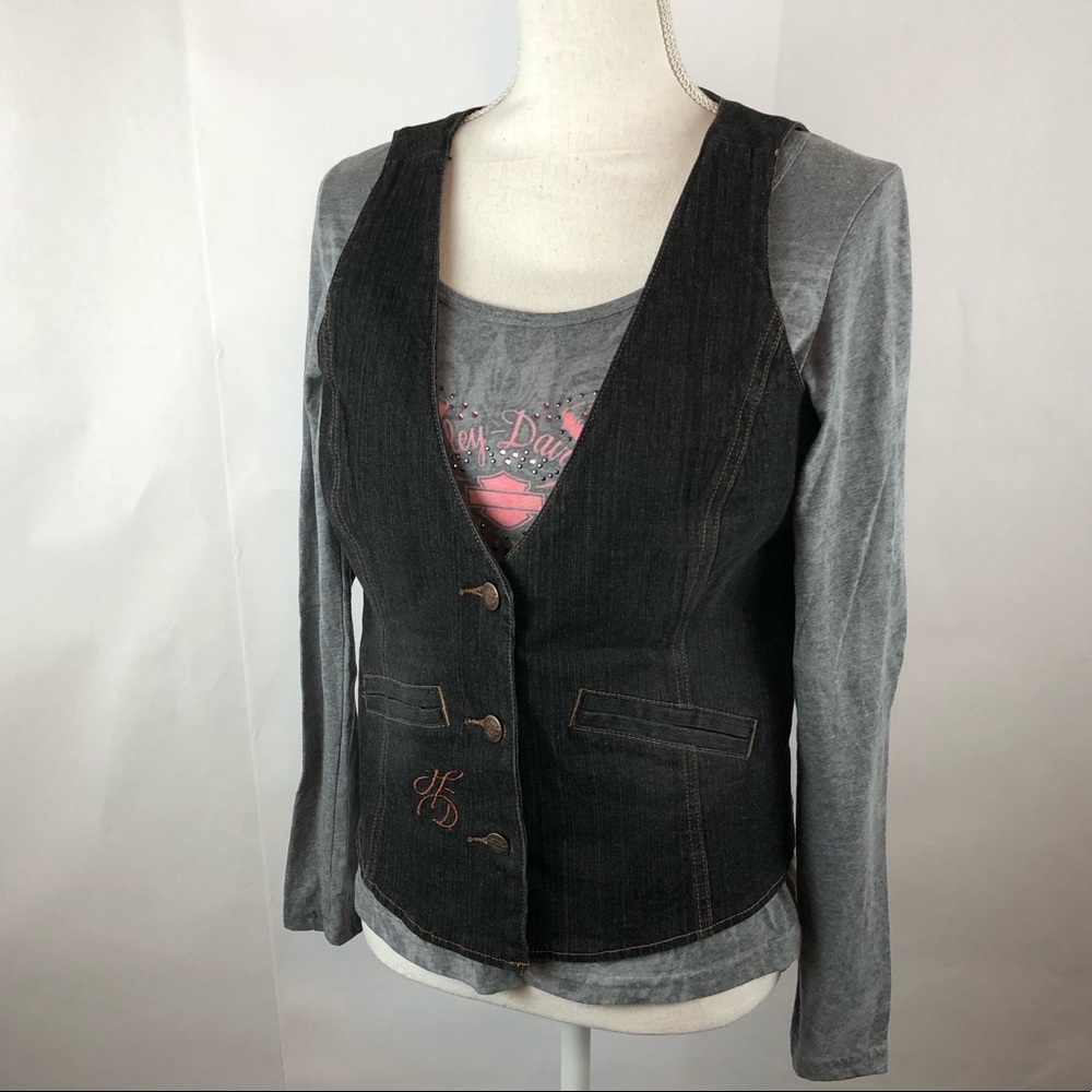 Harley-Davidson denim vest Size M
